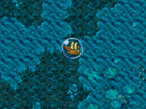 Ship Underwater in Dragon Quest 6